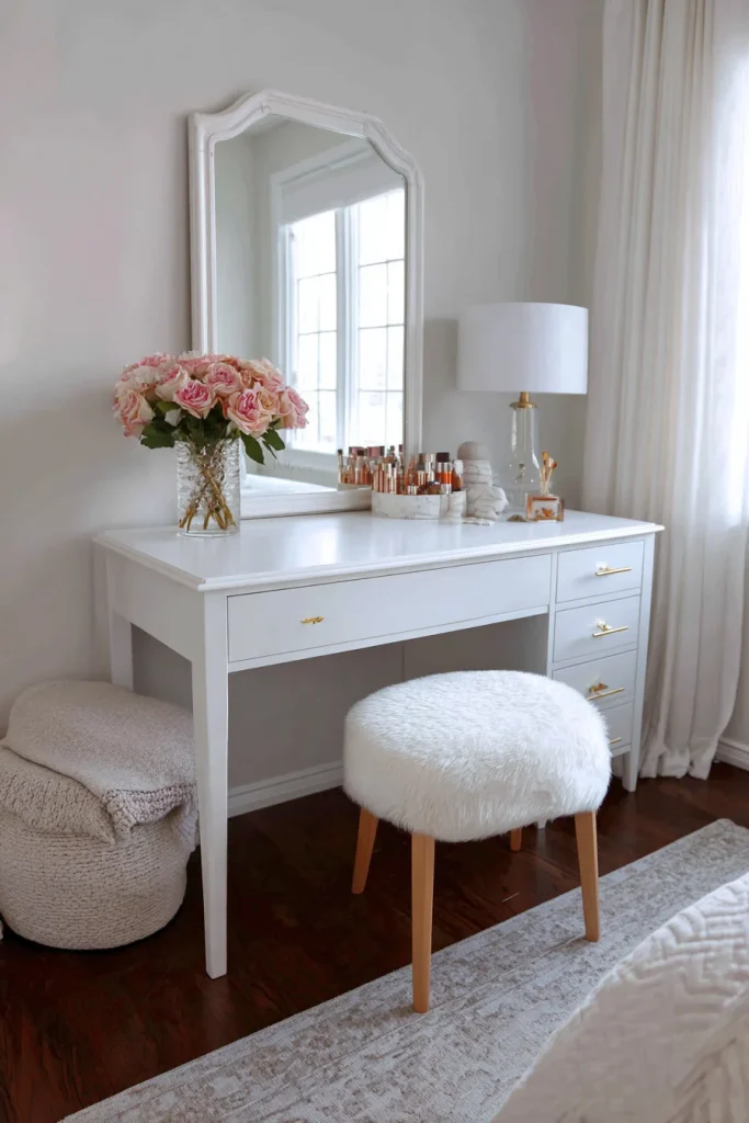 Minimalist White Vanity for Clean Look