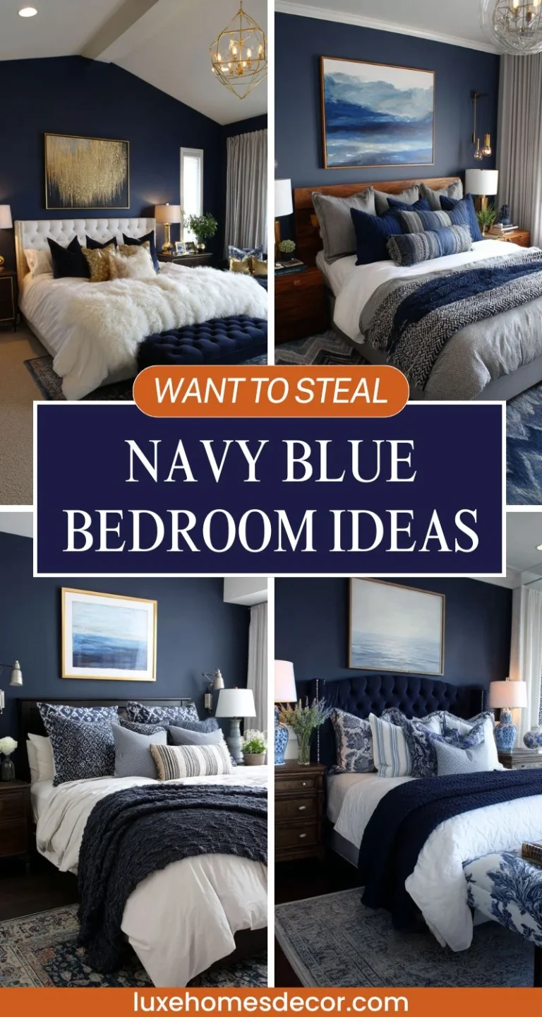Navy Blue Bedroom Ideas