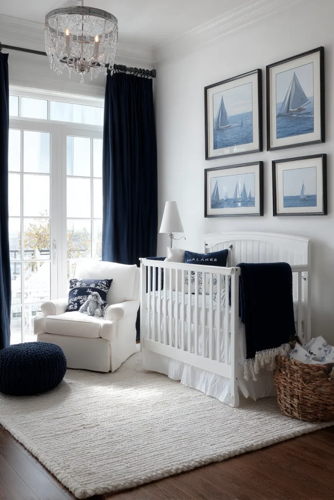 Navy and White Theme