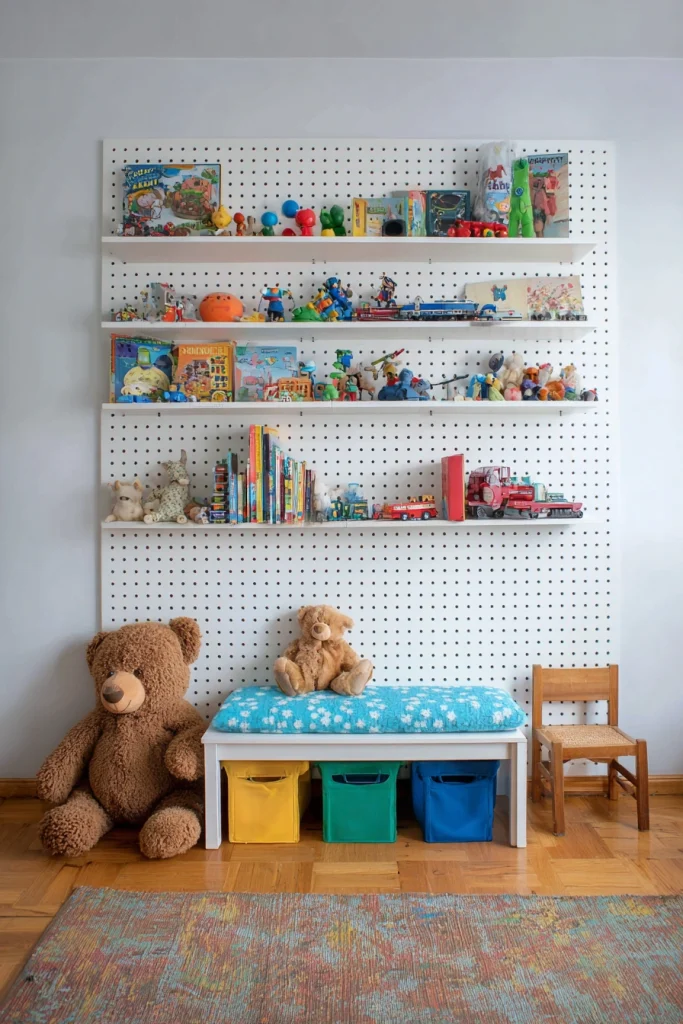 Pegboard Toy Organizer
