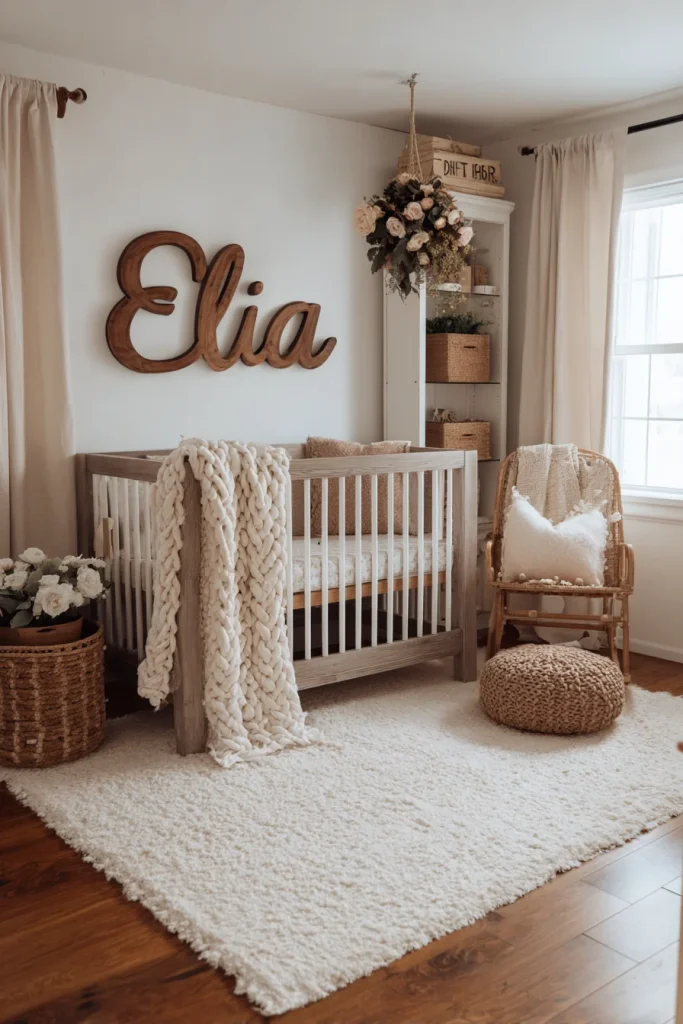 Personalized wooden name signs