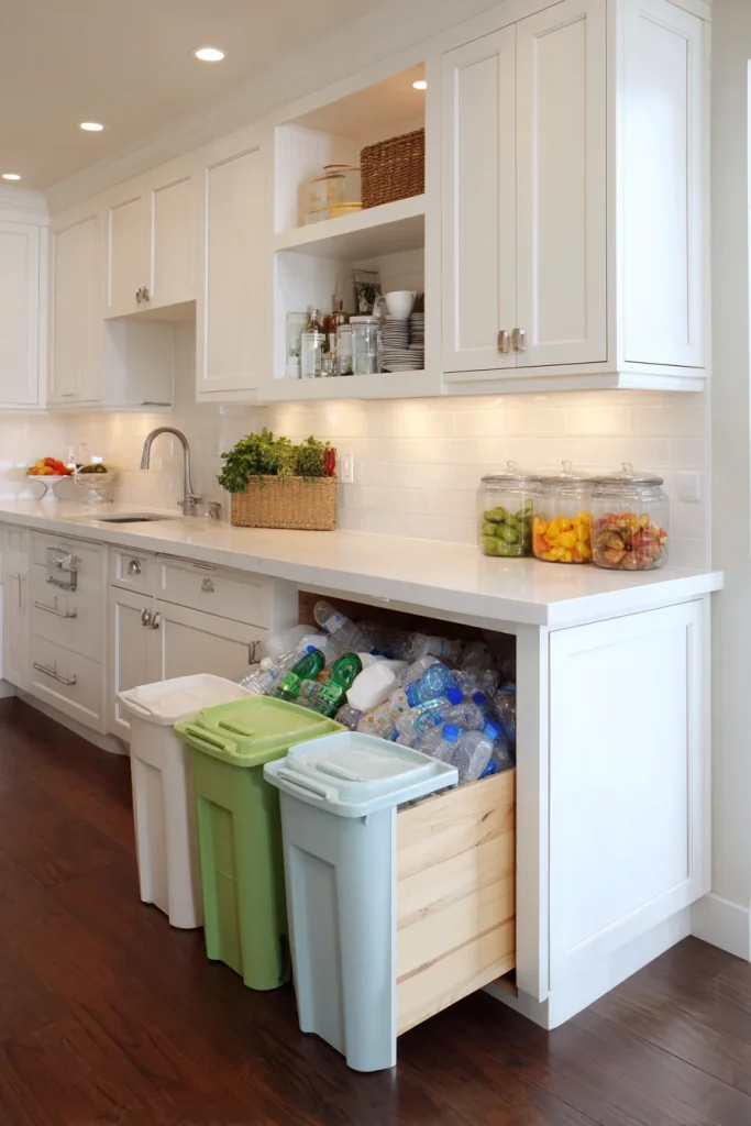 Pull-Out Trash and Recycling Bins