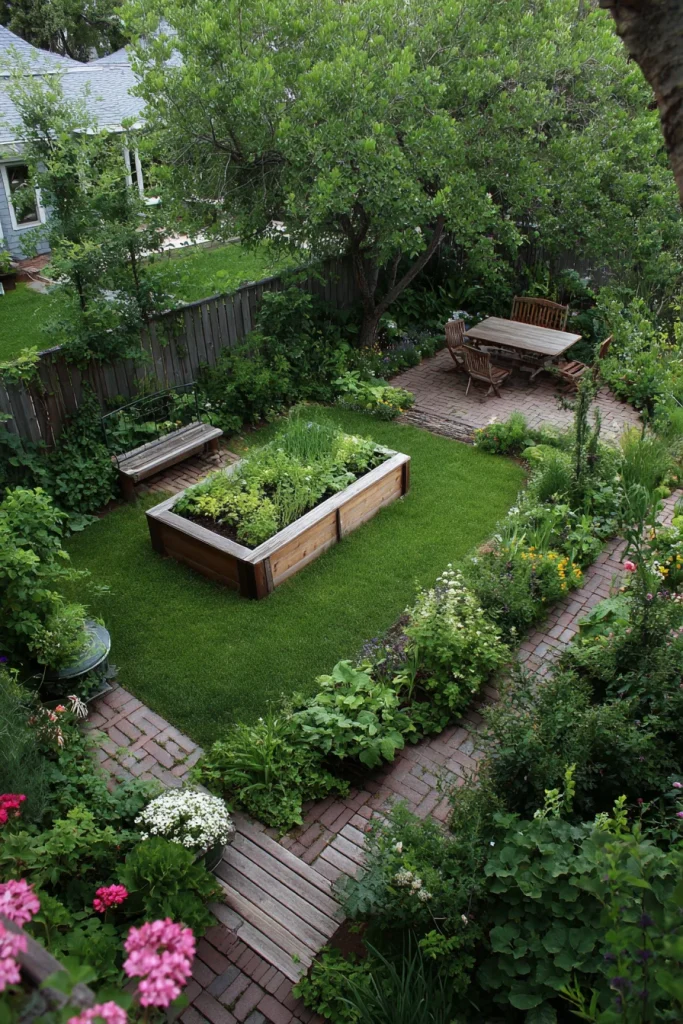 Raised Garden Bed Layout