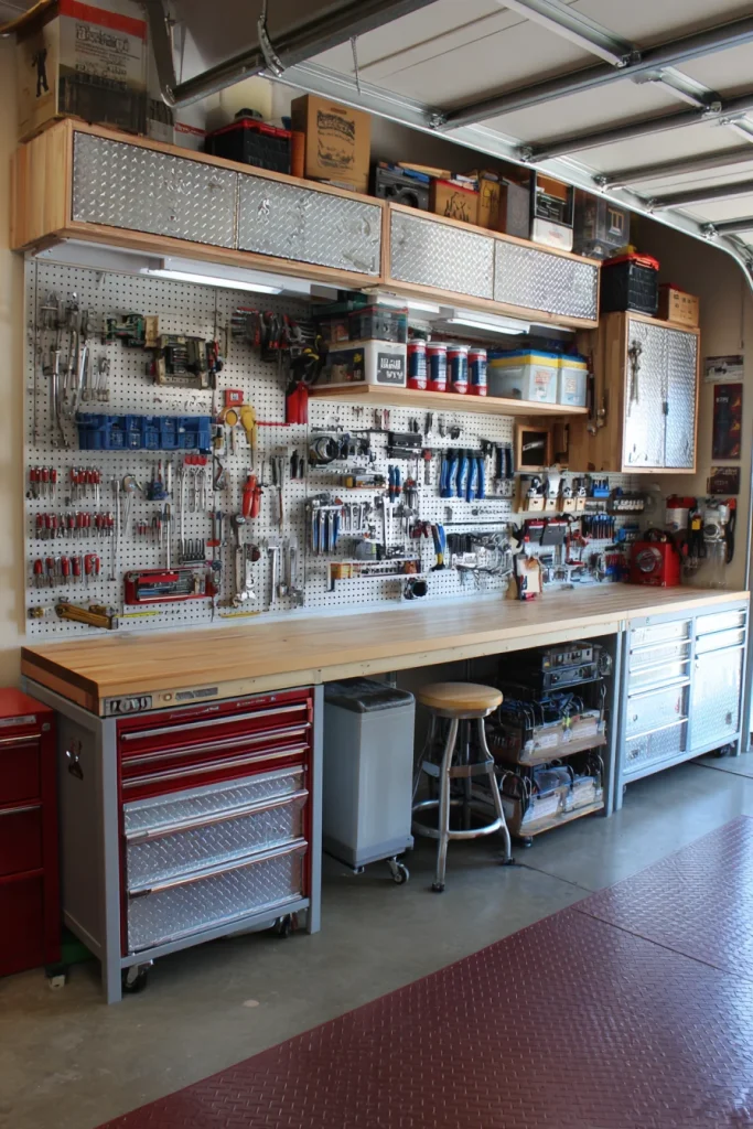 Repurpose Old Cabinets for Tool Storage