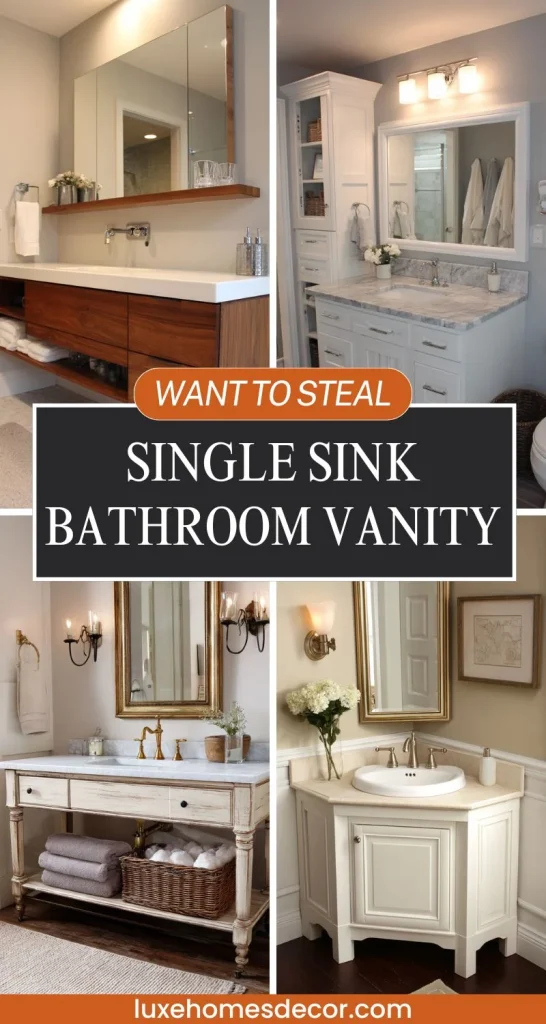 Single Sink Bathroom Vanity Ideas