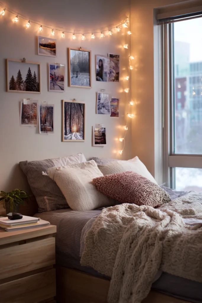 String Light Photo Wall