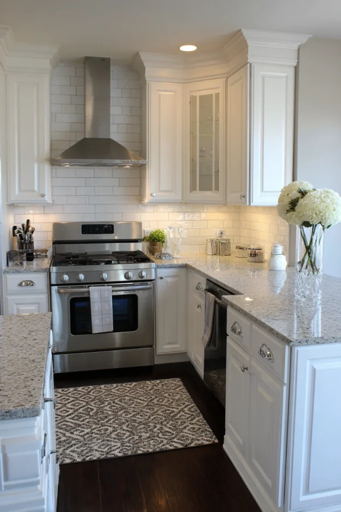 Subway tile backsplash