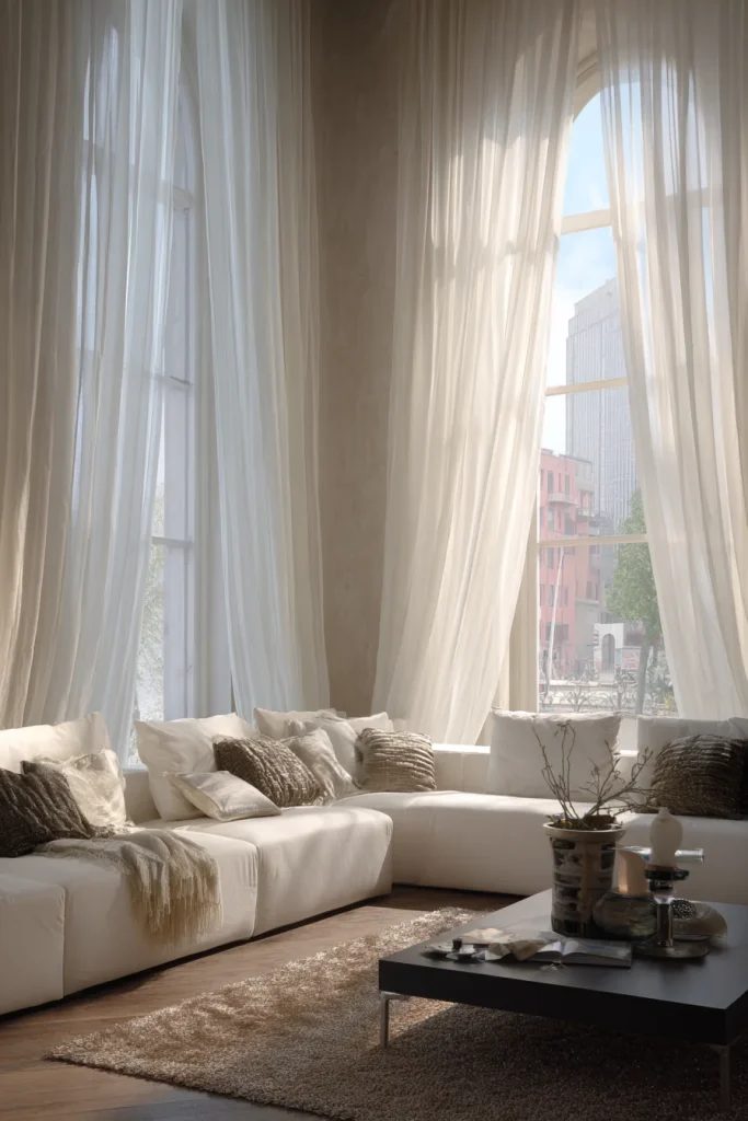 Tiebacks for texture