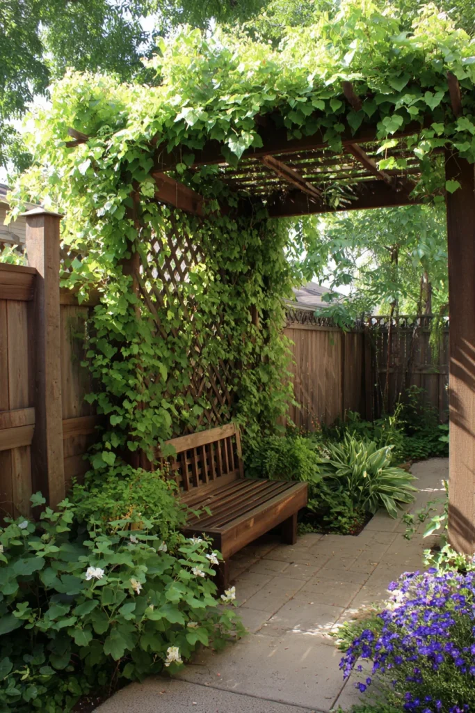 Trellis with Climbing Vines