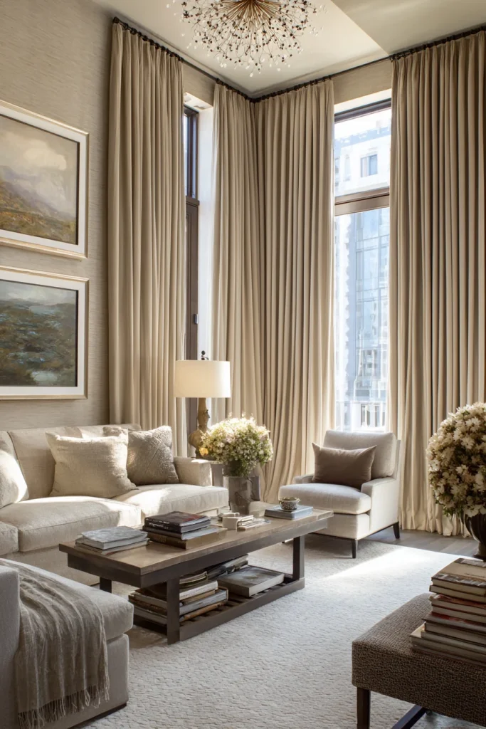 Try Floor-to-Ceiling Drapes