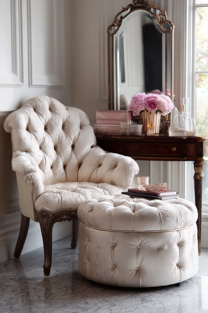 Tufted Storage Bench