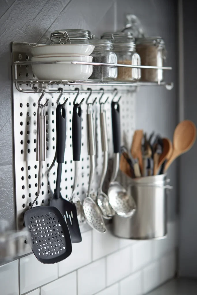 Use Hooks for Hanging Utensils