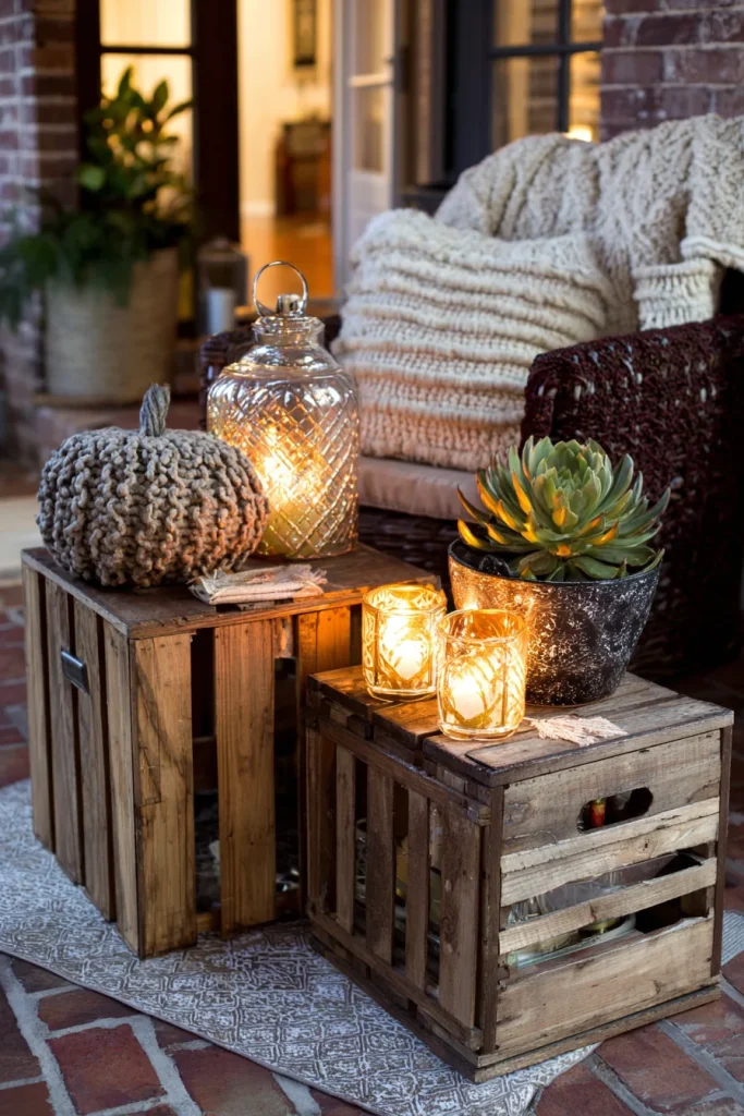 Wooden Crate Side Tables