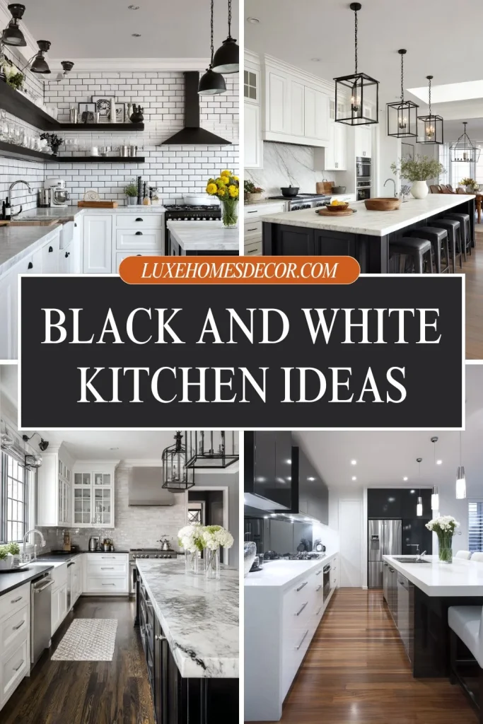 black and white kitchen ideas