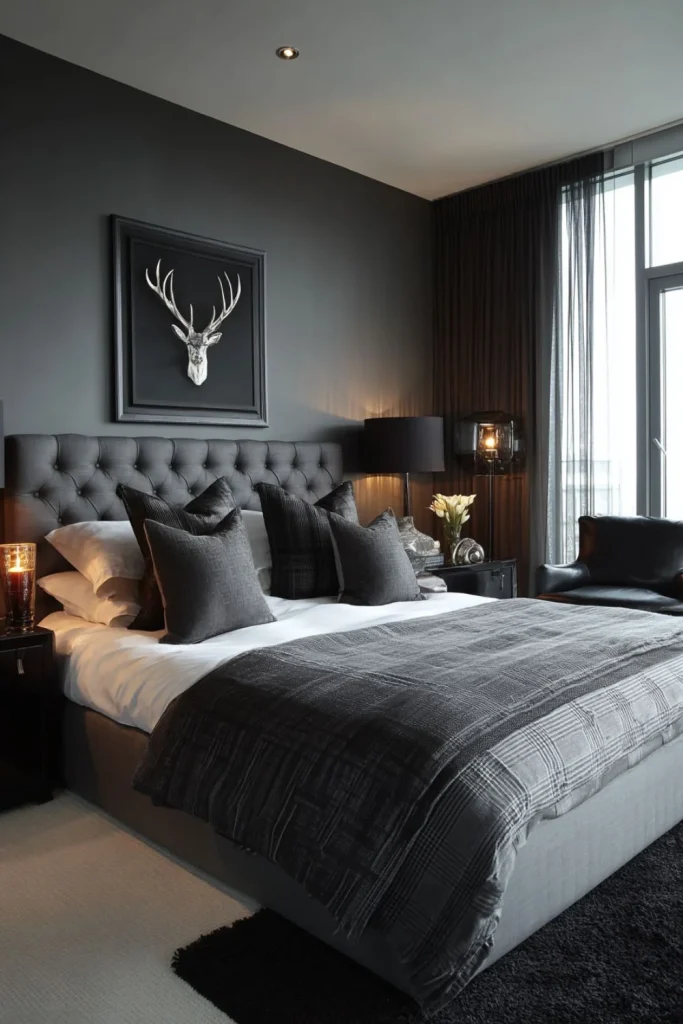 black white and grey bedroom ideas