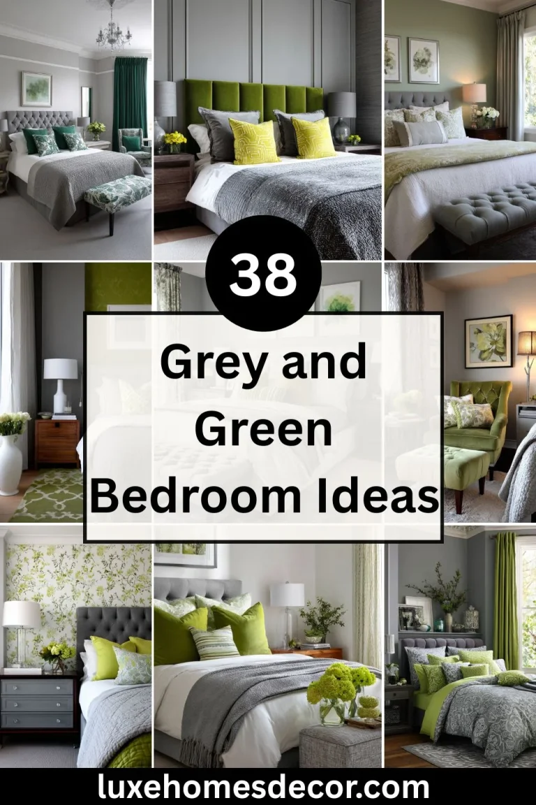 grey and green bedroom ideas