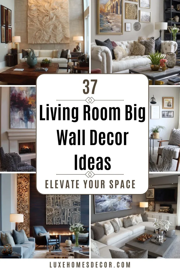 living room big wall decor ideas