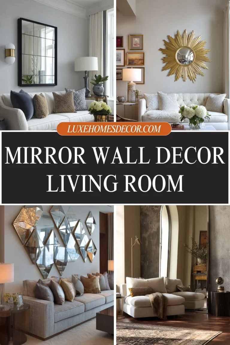mirror wall decor living room