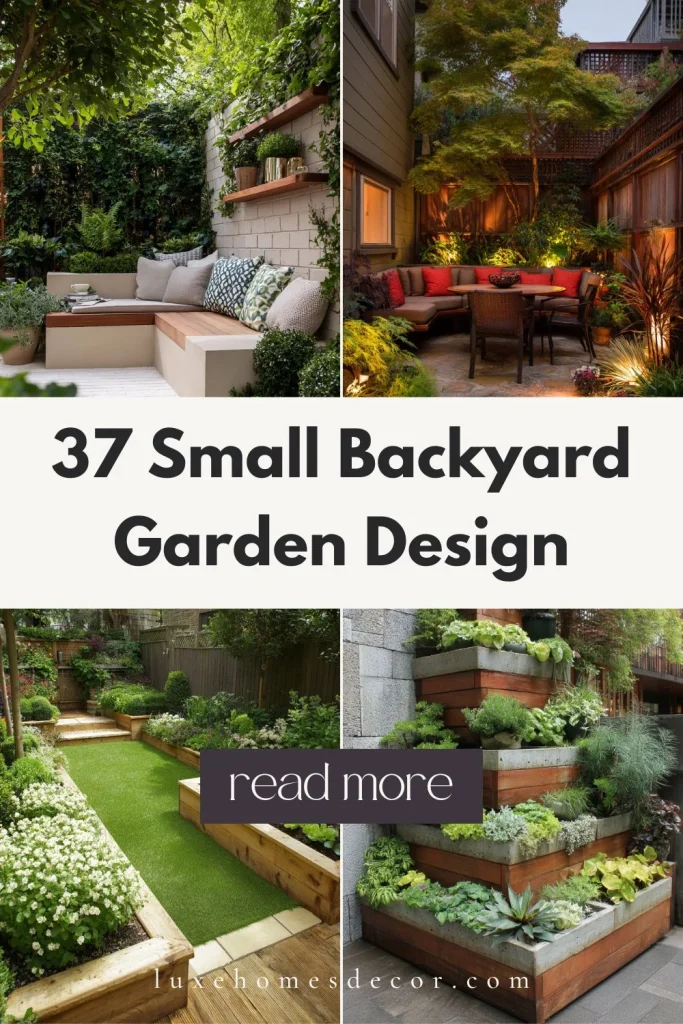 small backyard garden design
