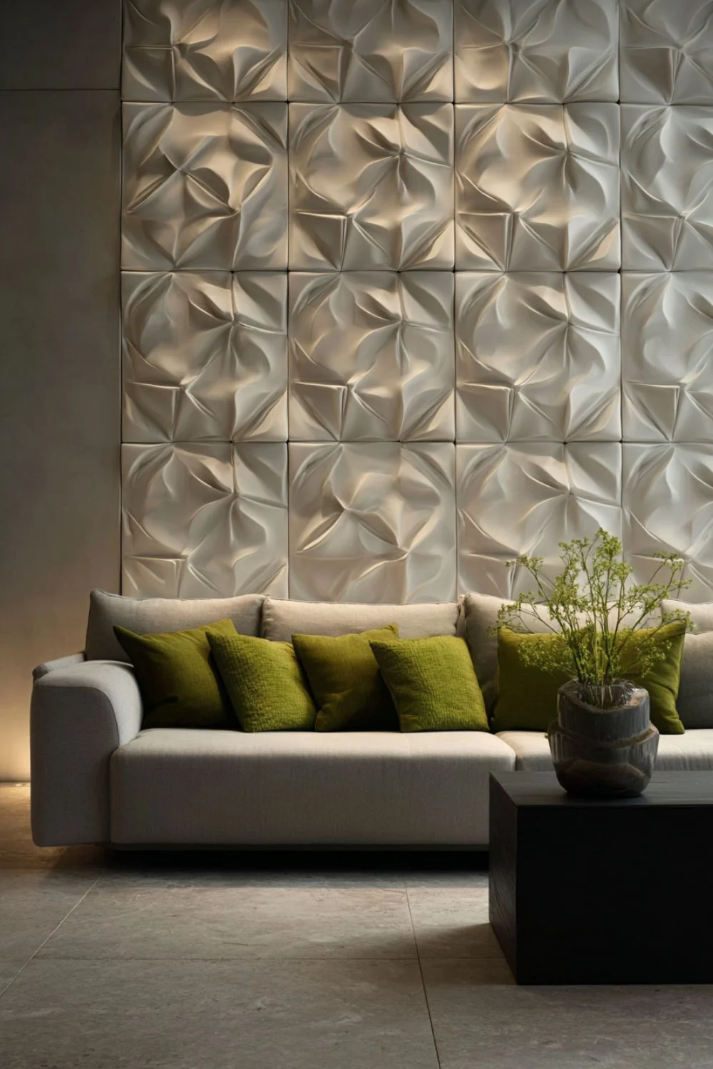 sofa back wall design