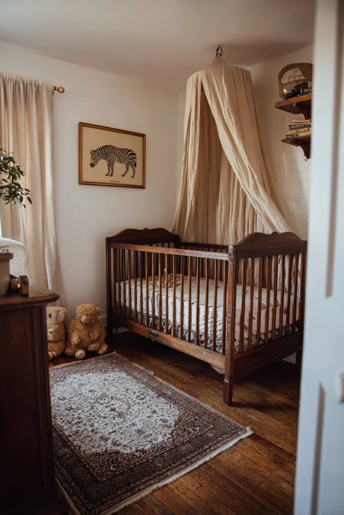 Antique Wooden Crib