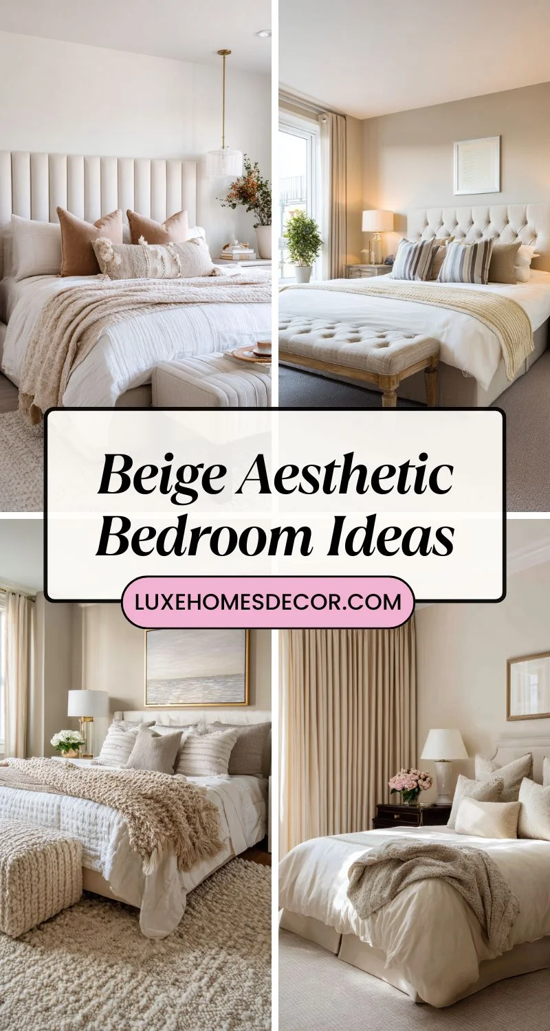 Beige Aesthetic Bedroom Ideas