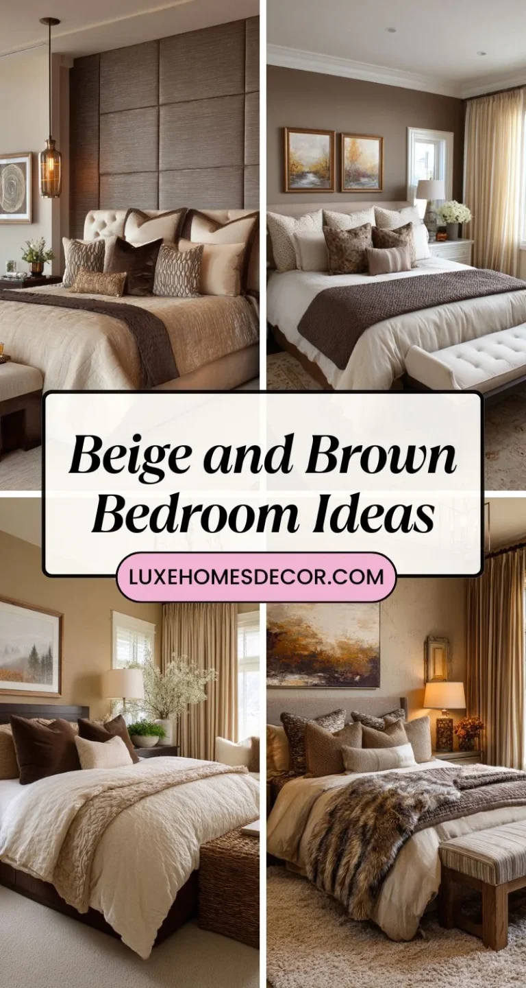 Beige and Brown Bedroom Ideas