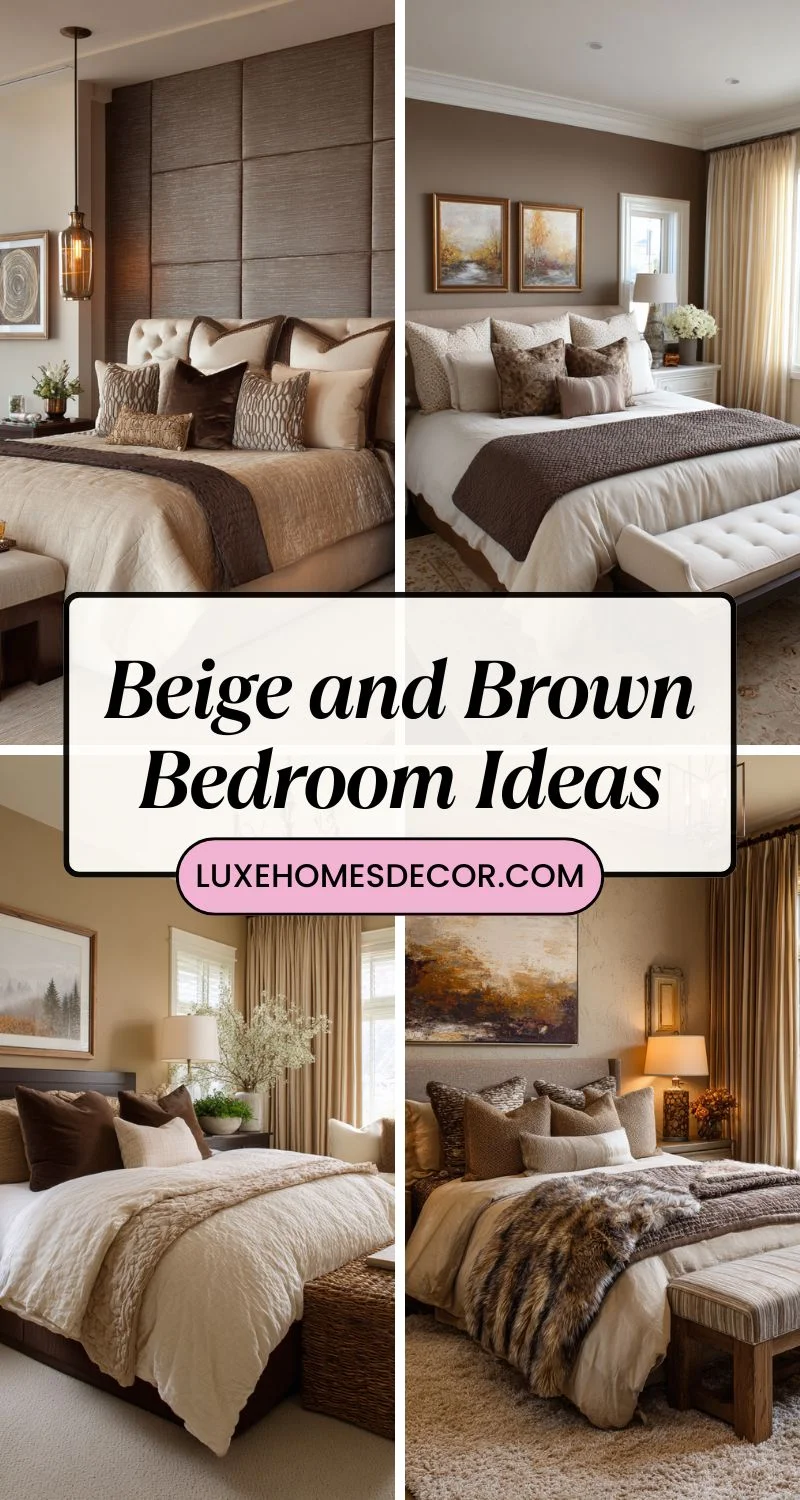 Beige and Brown Bedroom Ideas
