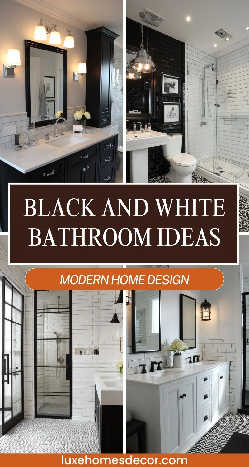 Black and White Bathroom Ideas