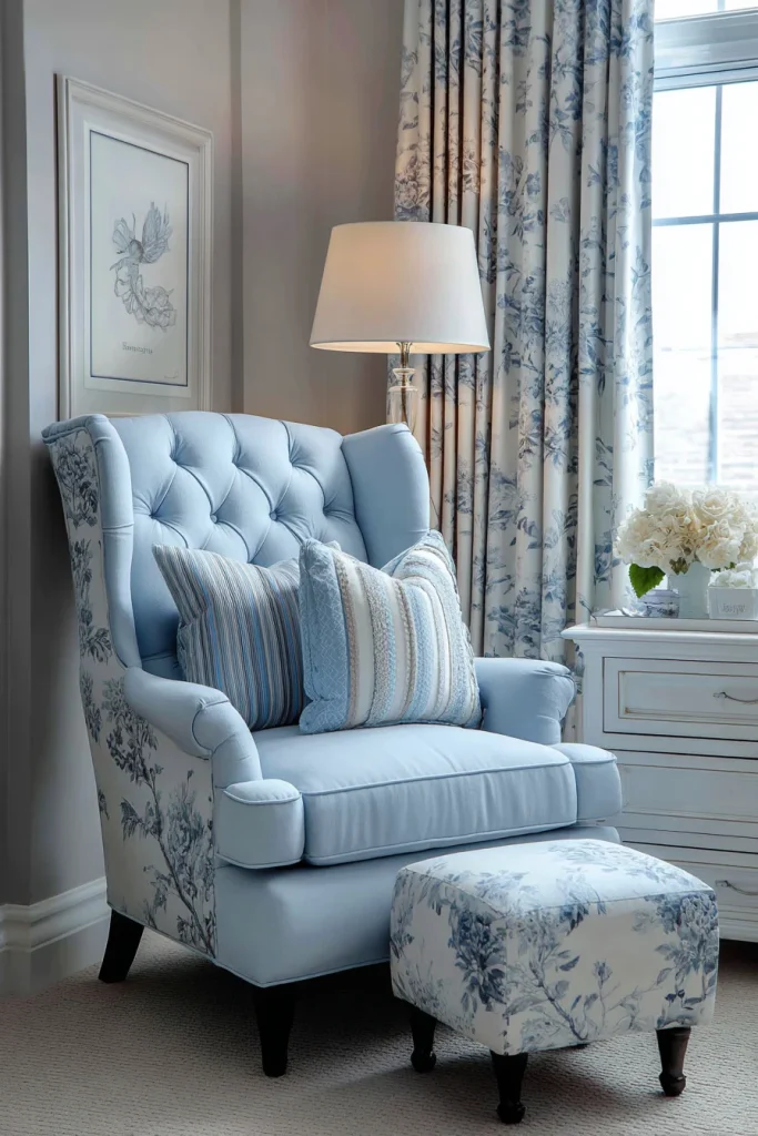 Blue Accent Chair