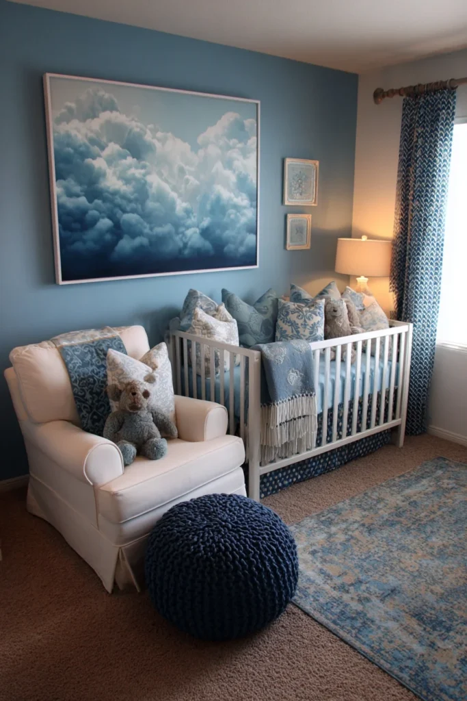 Blue-Themed Wall Art