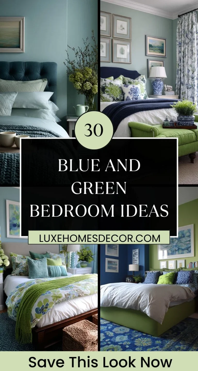 Blue and Green Bedroom Ideas