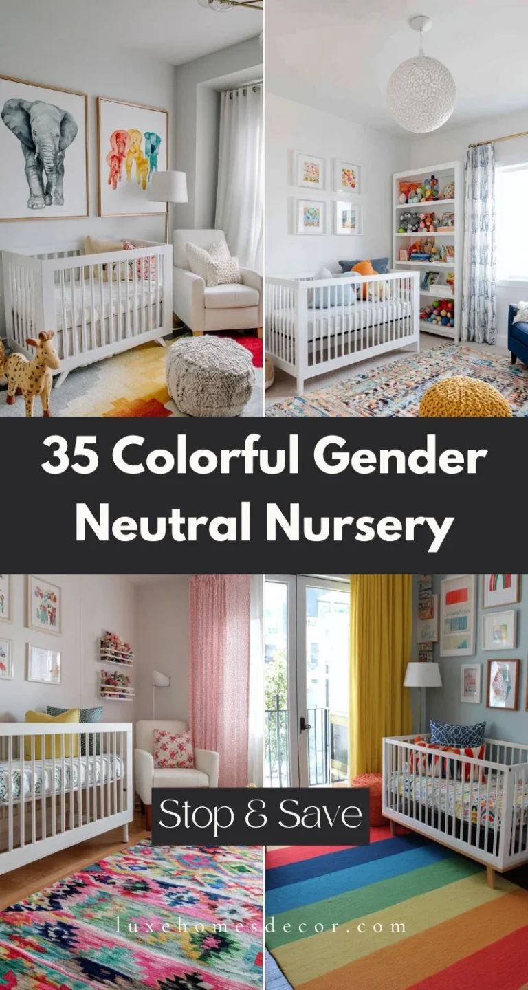 Colorful Gender Neutral Nursery,