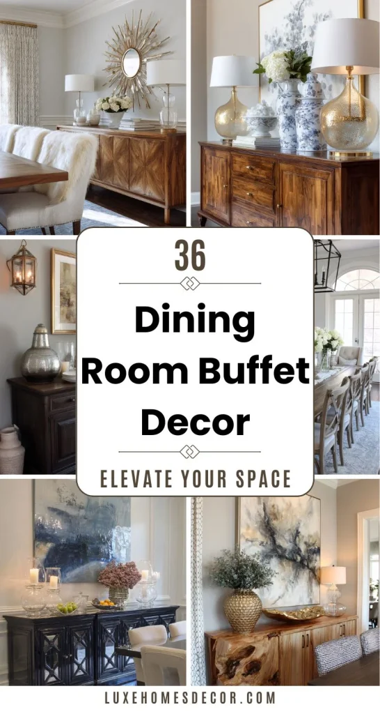 Dining Room Buffet Decor