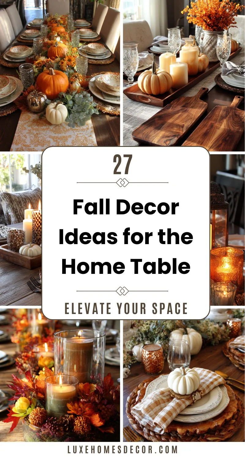 Fall Decor Ideas for the Home Table