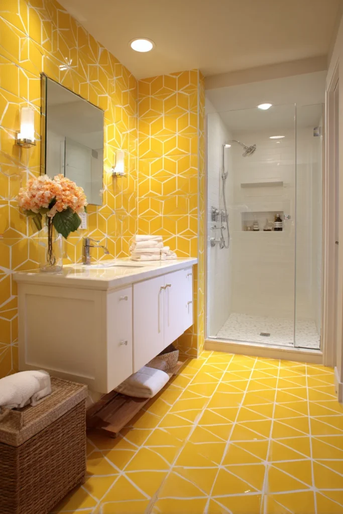 Geometric Yellow Patterns