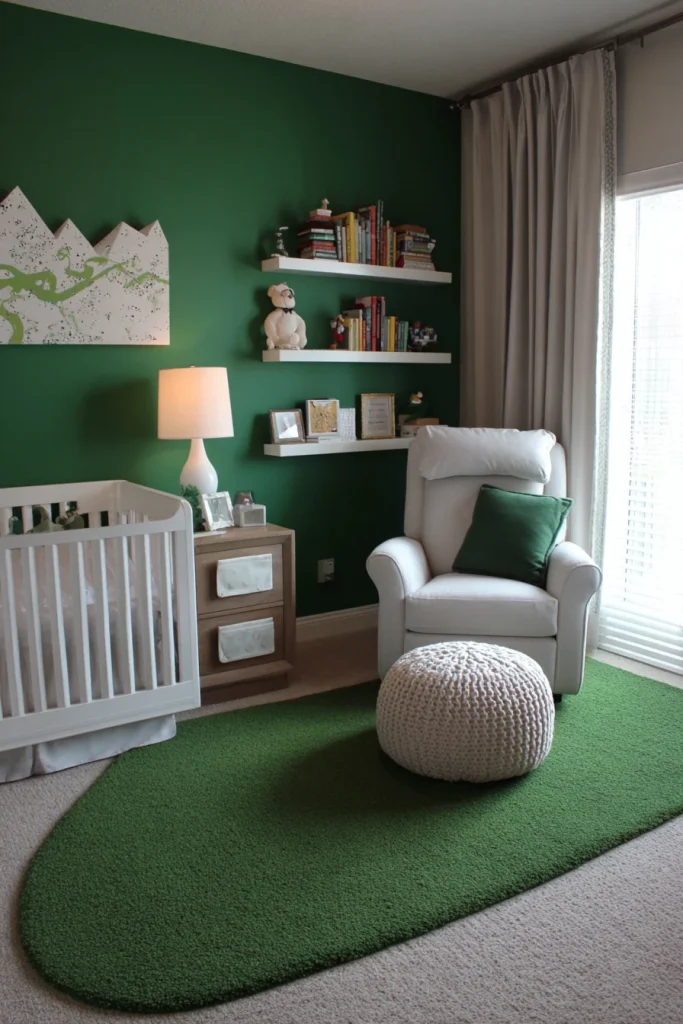 Golf Green Accent Wall