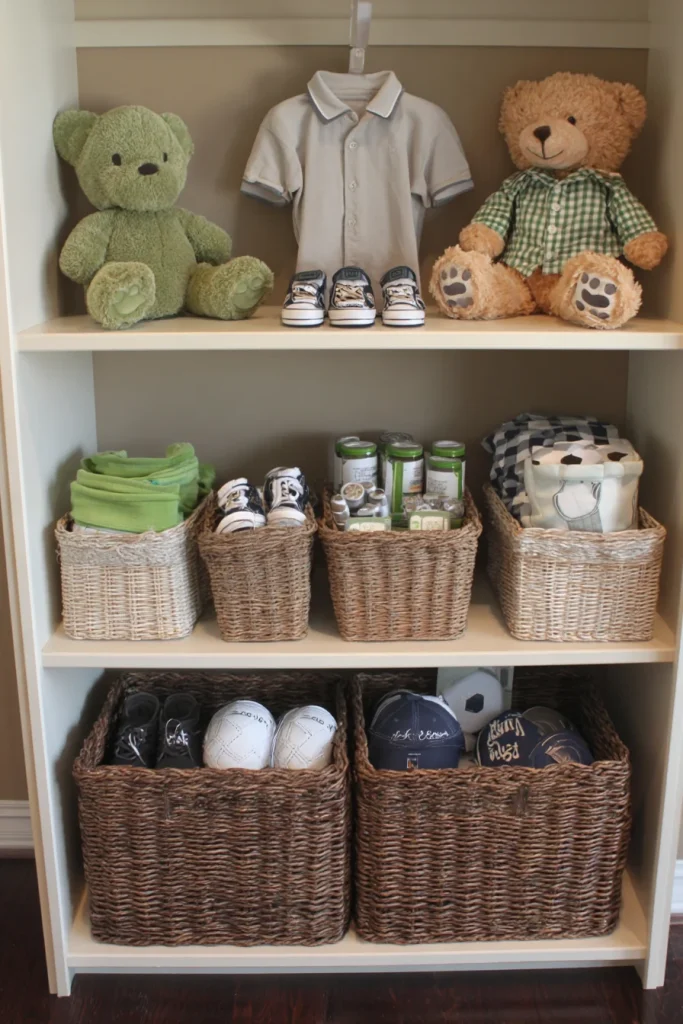Golf-Themed Storage Baskets