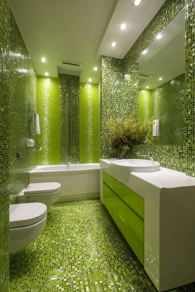 Green Mosaic Tiles