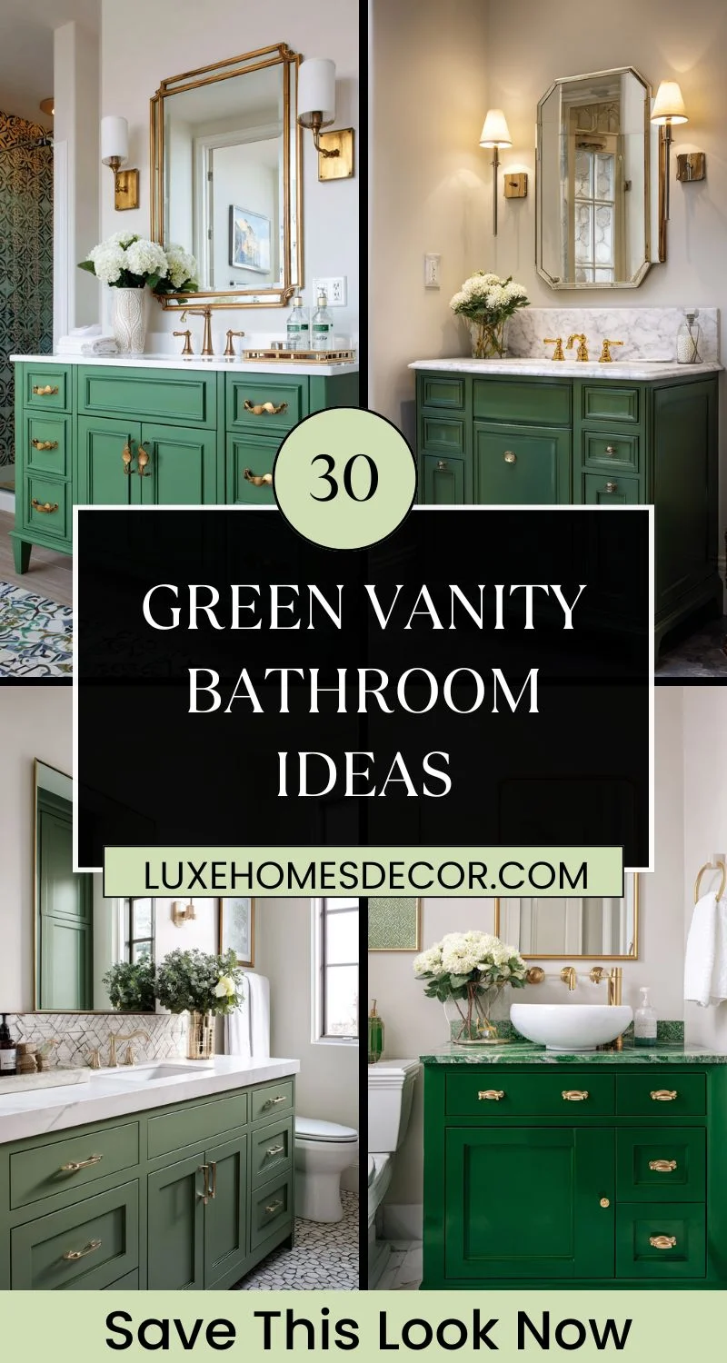 Green Vanity Bathroom Ideas