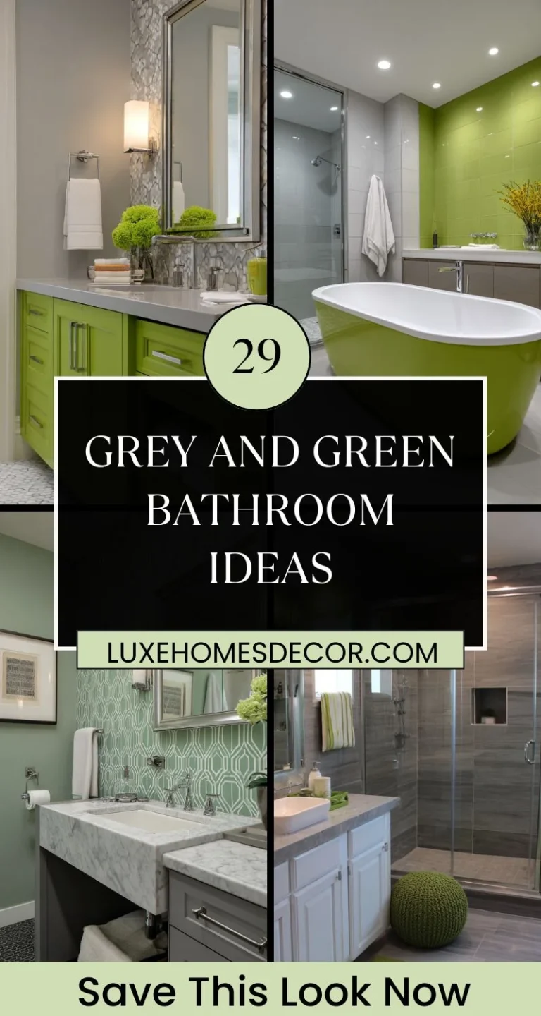 Grey and Green Bathroom Ideas