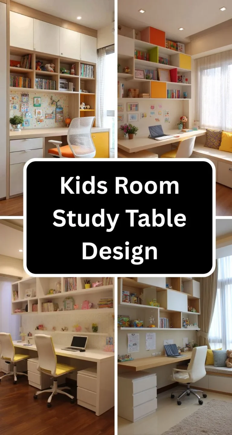 Kids Room Study Table Design