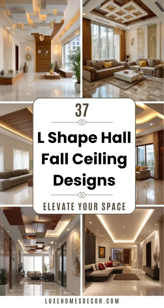 L Shape Hall Fall Ceiling Designs