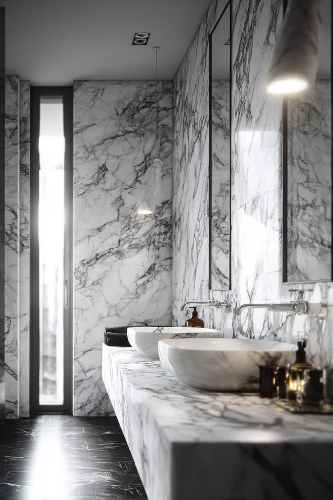Marble with Black Veins