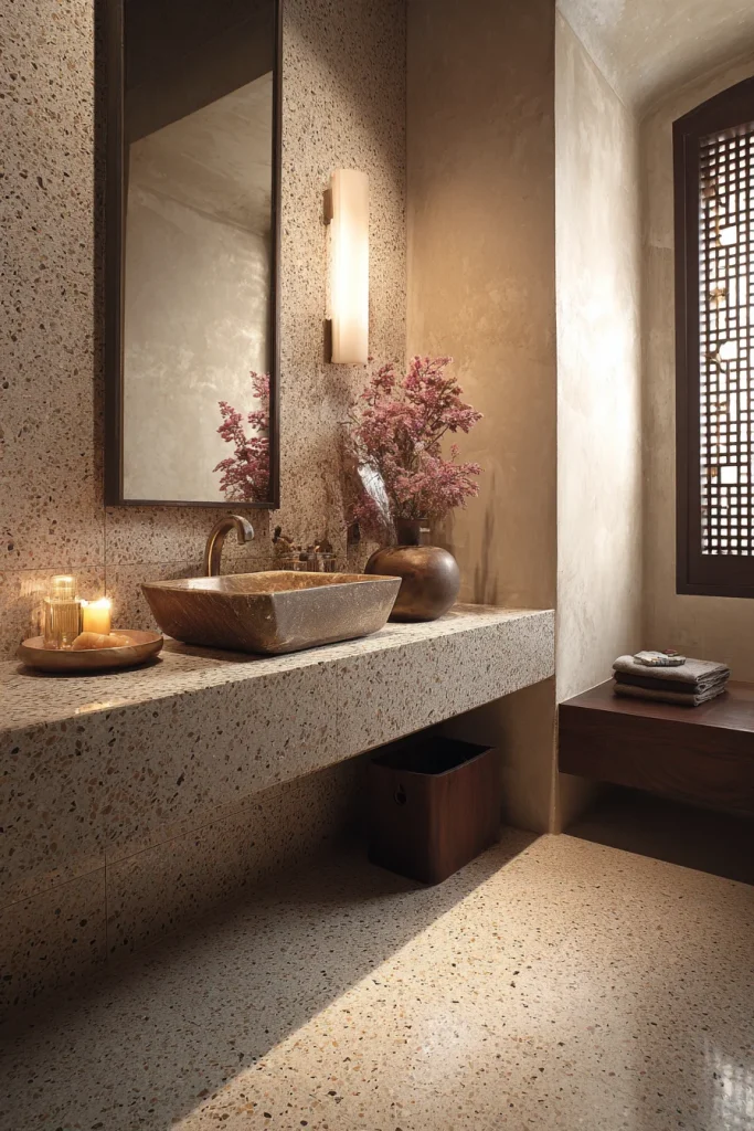 Neutral Beige Terrazzo Harmony