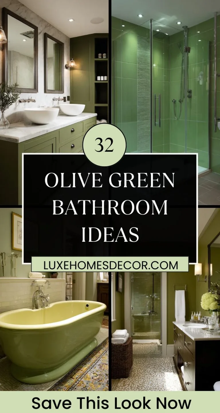 Olive Green Bathroom Ideas