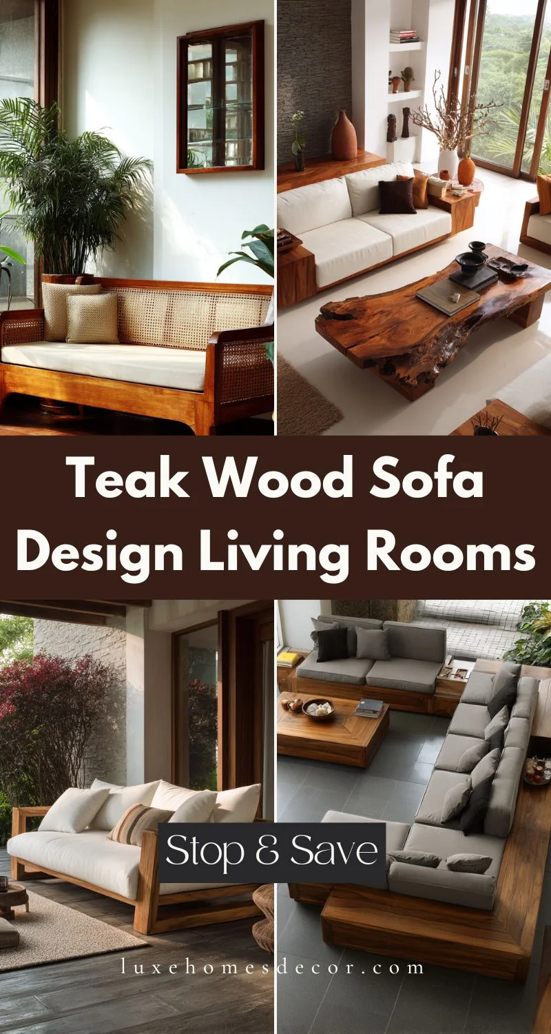Teak Wood Sofa Design Living Rooms