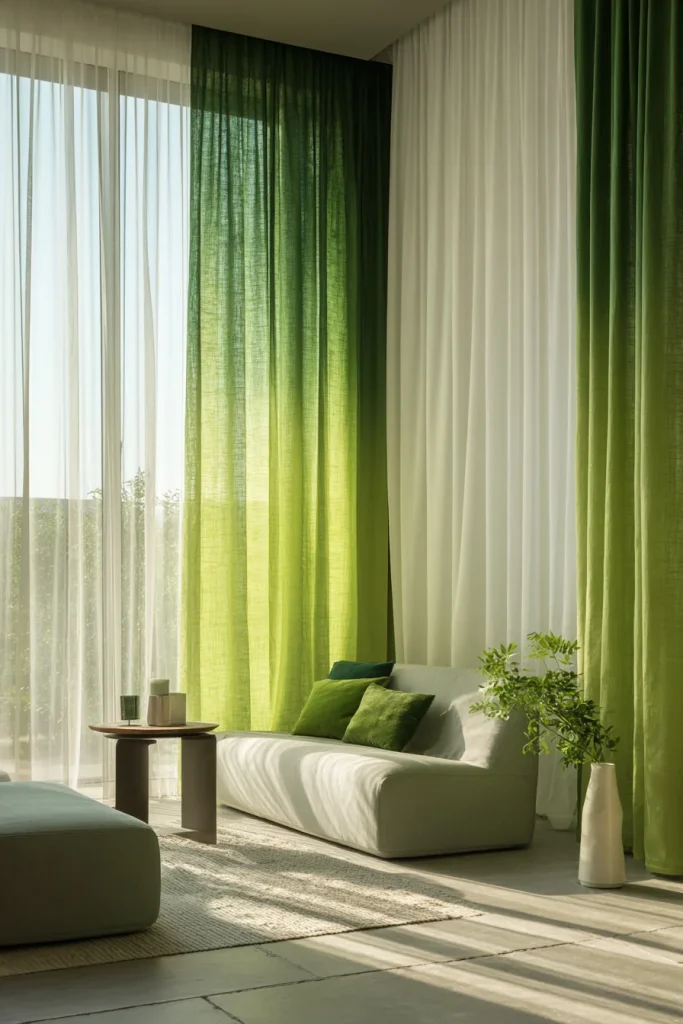 Two-Tone Green Panels