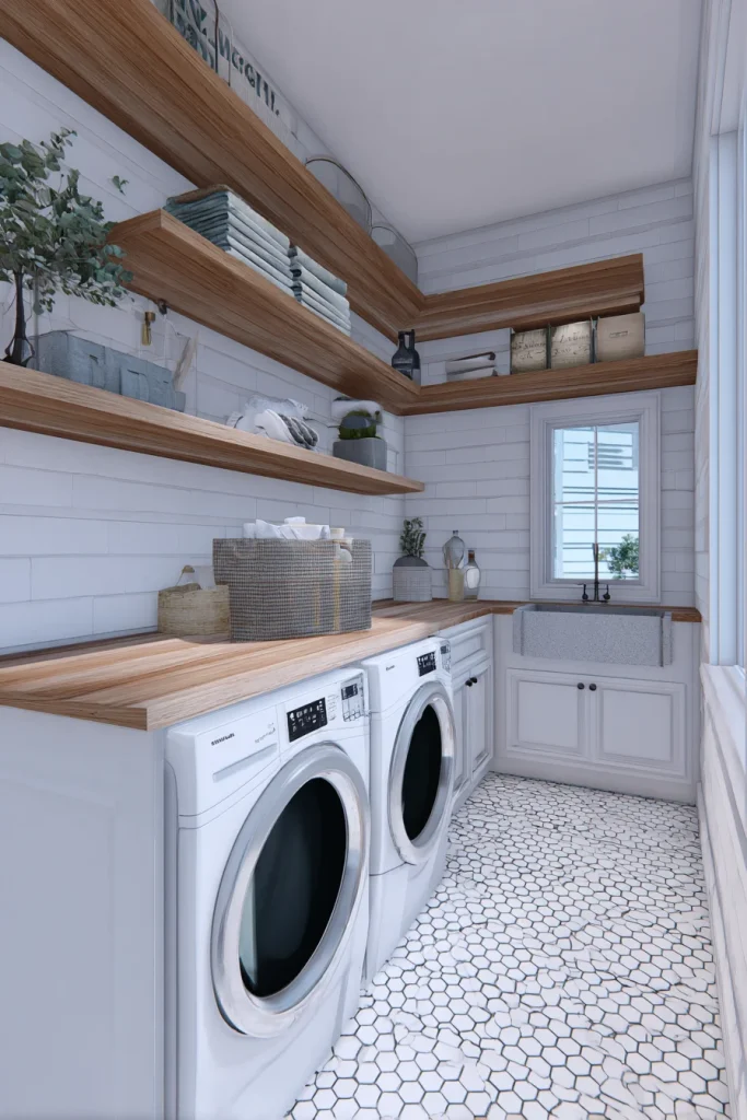 Wooden Floating Shelves