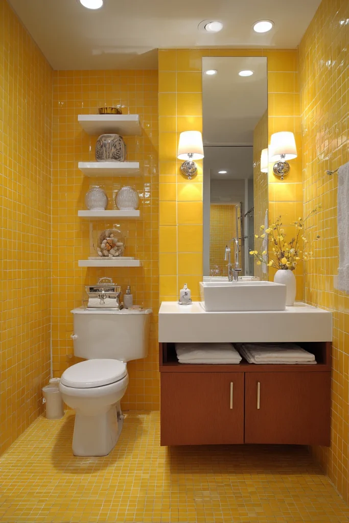 Yellow Tile Backsplash